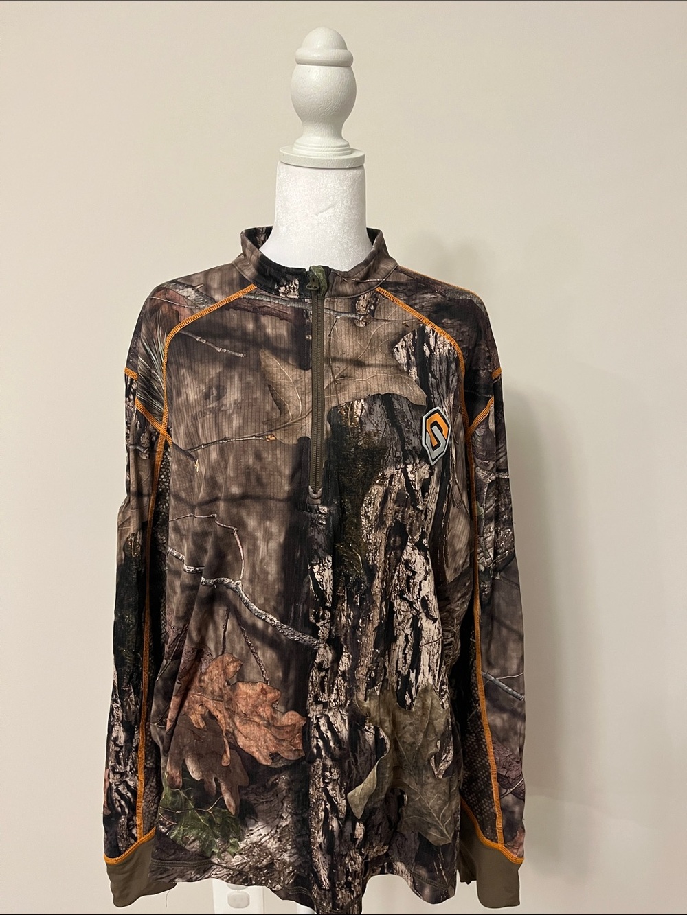 Womenās Scentlok Camouflage Quarter-Zip Shirt Jacket - Brown/Green